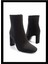 Mat Siyah Saten Kadın Bot & Bootie K02397068438 3