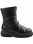 Siyah Hakiki Deri Kadın Bot & Bootie K02513507003 2