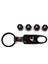 Trd Araba Lastik Vana Kapağı Bir Anahtar Anahtarlık Alaşım Oto Lastik Çekirdek Kapağı Toz Geçirmez Lastik Vana Kapağı Araba Aksesuarları Toyota Avanza Vios Hiace Rav4 Yaris Camry Altis (Yurt Dışından) 2