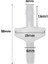 Adet 1/4 Inç Çek Valf 6mm Pvdf Tek Yönlü Valf Inline Çek Valf Yakıt Gaz Sıvı Hava Için Çek Valf Geri Dönüşsüz (Yurt Dışından) 3