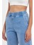 Kadın Marla Sky Blue Yüksek Bel Slouchy Jean Pantolon 5