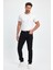 Erkek Edward Siyah Slim Straight Renkli Jean Pantolon 4