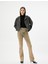 Eskitilmiş Hafif Ispanyol Paça Kot Pantolon Dar Kesim Standart Bel Pamuklu Cepli - Victoria Slim Jeans 2