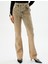 Eskitilmiş Hafif Ispanyol Paça Kot Pantolon Dar Kesim Standart Bel Pamuklu Cepli - Victoria Slim Jeans 3