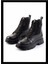 Siyah Leather Kadın Bot & Bootie K02180034003 1