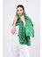 Saf Ipek Fular | Yeşil | Unisex | Selçuklu Vektörel Yıldız Desen 4