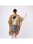 Ipek Kısa Kimono Pareo | Gustav Klimt Lady With Fan-Yelpazeli Kadın | Nomads Felt 5