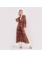 Saf Ipek Kapüşonlu Kimono Kaftan Ikat Desen 17 | Nomads Felt 3