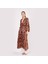 Saf Ipek Kapüşonlu Kimono Kaftan Ikat Desen 17 | Nomads Felt 4