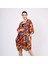 Ipek Kısa Kimono Pareo | Kandinsky Squares With Circles | Nomads Felt 1
