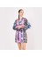 Saf Ipek Kısa Kimono Kaftan | Ikat Desen 1 | Nomads Felt 3