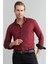 Çetinkaya Mentality 1889 Oxford Uzun Kol Slim Fit Bordo Gömlek 1