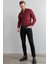 Çetinkaya Mentality 1889 Oxford Uzun Kol Slim Fit Bordo Gömlek 2