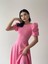 Viki Midi Boy Kloş Elbise PEMBE-4414 4