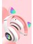 Bunny Wireless Headphone Pembe 3