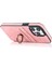 iPhone 14 Pro Max Için 6.7 Inç Retro Telefon Kılıfı Deri Kaplamalı Tpu Halka Tutucu Kickstand Özellik Kart Yuvaları Pink ile Anti-Güz Kabuğu (Yurt Dışından) 2