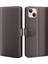 iPhone 14 Için Şok Geçirmez Telefon Kapağı Orijinal Deri Tpu Stand Cüzdan Case-Brown (Yurt Dışından) 1