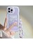 iPhone 14 Pro Maks Telefon Kapağı Yağlı Boya Desenli Baskı Telefon Kılıfı Kabuklu Çiçek Dekoru El Kayışı (Yurt Dışından) 2