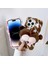 iPhone 14 Pro Max Maymun Butt Bebek Dekor Koruyucu Kılıf Peluş+Tpu Kış Kabarık Telefon Kapak Kahverengi (Yurt Dışından) 2