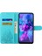 iPhone 14 Için Plus Tiger Deseni Pu Deri Deri Tam Koruma Telefon Kılıfı Stand Cüzdan Kapağı Strap-Baby Mavi (Yurt Dışından) 2