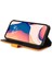 iPhone 14 Pro Max Için 6.7 Inç Iş Tarzı Pu Deri Çift Renkli Ekleme Telefon Cüzdan Kapağı Flip Stand Anti-Drop Case-Orange (Yurt Dışından) 4