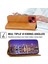 iPhone 14 Için Plus Baskı Için Rhombus Desen Telefon Stand Kapağı Buzağı Dokusu Pu Deri Kılıf Strap-Sarı ile Manyetik Cüzdan (Yurt Dışından) 3