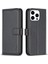 iPhone 14 Pro Max Pu Deri Flip Cüzdan Kılıf Katlama Stand Telefon Kapağı Black (Yurt Dışından) 1