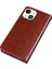 iPhone 14 Için Plus Crazy Horse Dokulu Telefon Kılıf Anti-Drop Telefon Kabuğu Pu Deri Manyetik Kapanma Flip Cüzdan Kapak Stand-White (Yurt Dışından) 5