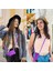 iPhone 14 Pro Maks Triangle Kart Tutucu Pu Deri+Tpu Telefon Kapağı Kickstand-Purple ile (Yurt Dışından) 5