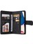 iPhone 14 Pro Max Için Max 6.7 Inç Ağaç Desen Donanım Şeritleri Baskılı Cilt Touch Cüzdan Stand Deri Kapak Fermuarı Cep Koruyucu Kasa Black (Yurt Dışından) 3