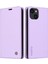 iPhone 14 Için Telefon Kapağı Artı Çizik Anti-Cratch Telefon Kasası Manyetik Otomatik Emici Pu Deri Flip Cüzdan Stant-Işık Mor (Yurt Dışından) 1
