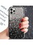 iPhone 14 Için Gradyan Glitter Sparkle Bling Kılıf Rhinestone Dekor Tpu Koruyucu Kapak Serçisi Siyah (Yurt Dışından) 2