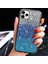 iPhone 14 Için Gradyan Glitter Sparkle Bling Kılıf Rhinestone Dekor Tpu Koruyucu Kapak Serçisi Siyah (Yurt Dışından) 3