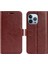 iPhone 14 Pro Max Için Max 6.7 Inç Pu Derisi Çılgın At Dokusu Sarsınp Dışı Yumuşak Tpu Telefon Kılıfı Stand Stand Fonksiyon Manyetik Kapatma Flip Kapak Kılıfı (Yurt Dışından) 1