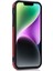 iPhone 14 Için Plus Toz Geçirmez Pu Deri+Tpu Anti-Çizgiye Dönem Telefon Kapağı Kickstand Telefon Kasası Omuz Askılı Kırmızısı (Yurt Dışından) 4