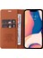 iPhone 14 Için Telefon Kapağı Artı Çizik Anti-Clatch Telefon Kasası Manyetik Otomatik Emici Pu Deri Flip Cüzdan Stant-Kahverengi (Yurt Dışından) 5