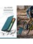 iPhone 14 Için Retro Mat Mat Telefon Damla Geçirmez Kılıf Pu Deri+Tpu Rfıd Engelleme Standı Cüzdan Koruyucu Kapak Mavisi (Yurt Dışından) 5