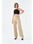 Kadın Deri Pantolon Beige 30634 1