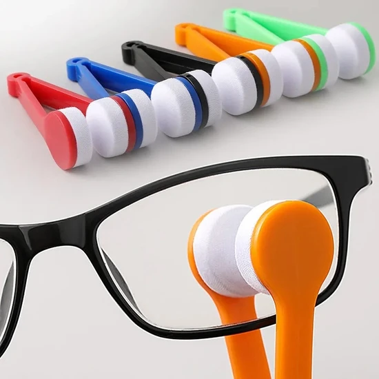 Guangdong Spirit Çift Taraflı Mikrofiber Fırça Aracı Gözlük Temizleme Mendili Çok Fonksiyonlu Taşınabilir Temizleme Aracı (Yurt Dışından)
