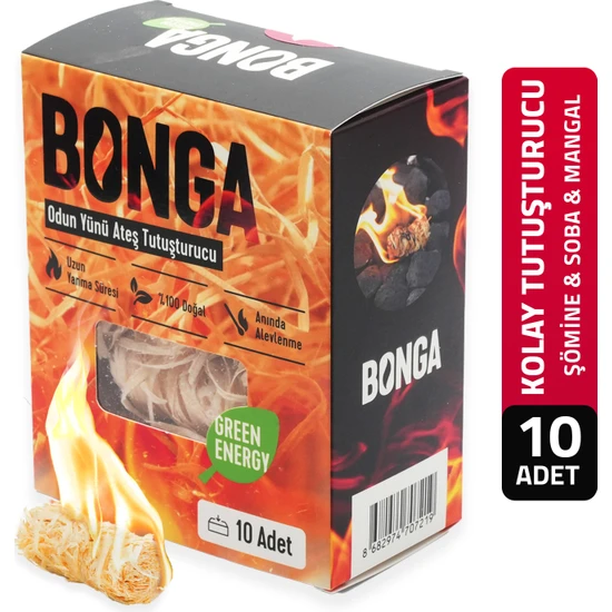 Bonga Odun Yünü Tutuşturucu 10 adet / 140 gr