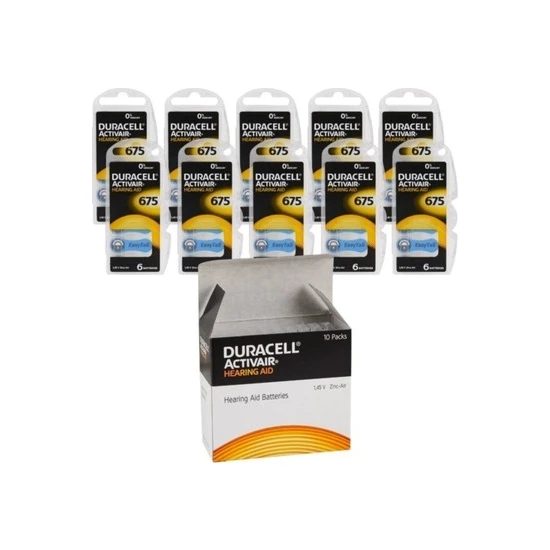 Duracell DURACELL675 İŞİTME CİHAZI PİLİ 60 Adet