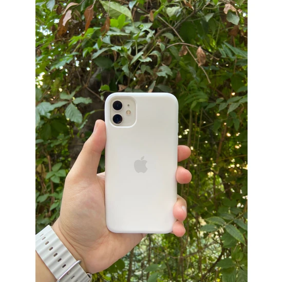 Meri Case Apple iPhone 11 Uyumlu Logolu Içi Kadife Lansman Kılıf Arka Kapak