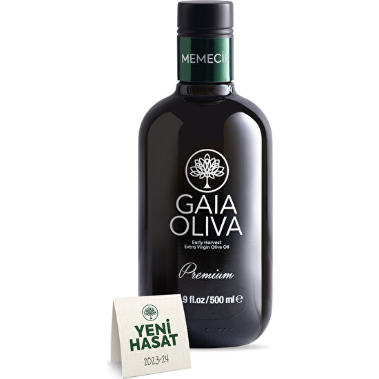 Gaia Oliva Premium Memecik Erken Hasat Natürel Sızma Zeytinyağı 500 ml (Yeni Hasat)