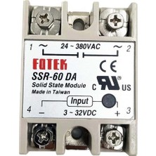 SSR-60DA SSR Solid State Röle 60A (Katı Hal Rölesi)