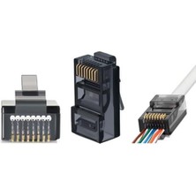 Trklink Ez RJ45 Cat6 Konnektör Siyah 100ADET