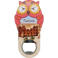 Dünyadan Hediyeler Tunus Temalı Baykuş Magnet Kapak Açacak