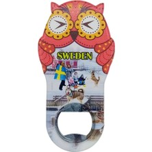 Dünyadan Hediyeler Isveç Temalı Baykuş Magnet Kapak Açacak