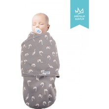 Sevi Bebe Interlok Bebe Kundak ART-118 Kuğu Desen Kuğu Desen