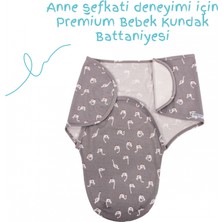 Sevi Bebe Interlok Bebe Kundak ART-118 Kuğu Desen Kuğu Desen