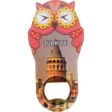 Dünyadan Hediyeler Türkiye Temalı Baykuş Magnet Kapak Açacak